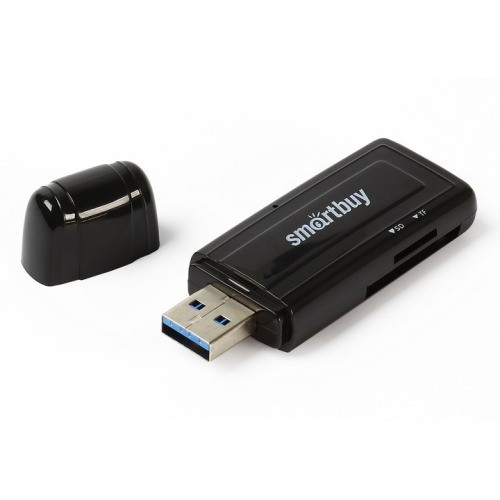 Картридер USB 3.0 Smartbuy SBR-705-K; microSD, SD; Black Донецк - изображение 1