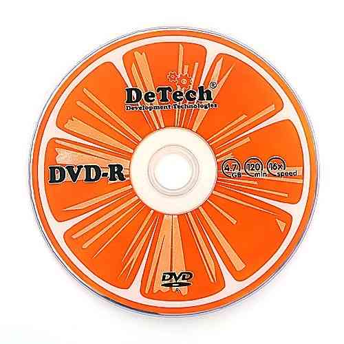 DVD-R диск чистый DeTech 4.7GB/120MIN 16x + конверт Donetsk
