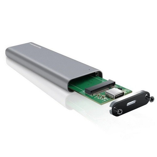 Карман для SSD M.2 NVMe to USB 3.1 SHL-R320 (Silver) Donetsk - photo 1