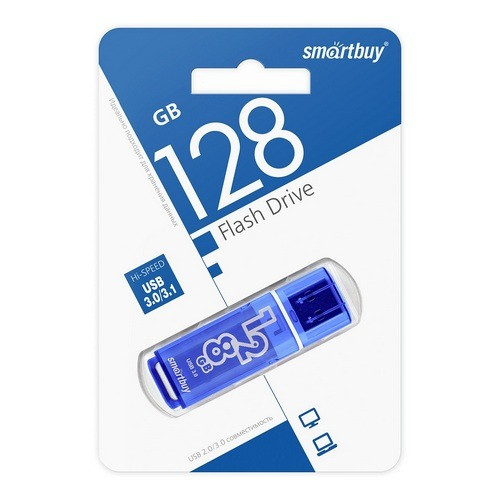 Флешка USB3.0 128Gb Smartbuy Glossy Донецк - изображение 1