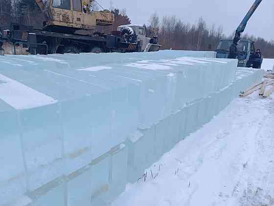 Лед,блоки льда для скульптур, лед строительный 