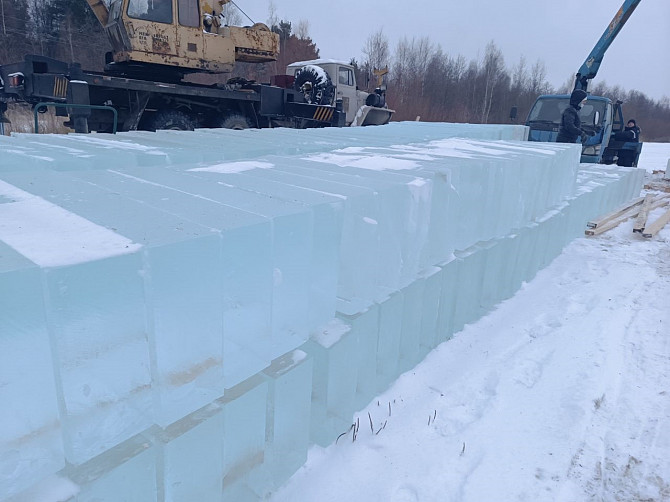 Лед,блоки льда для скульптур, лед строительный  - photo 1